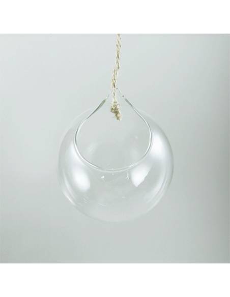 Colgante cristal apertura superior 10cm.