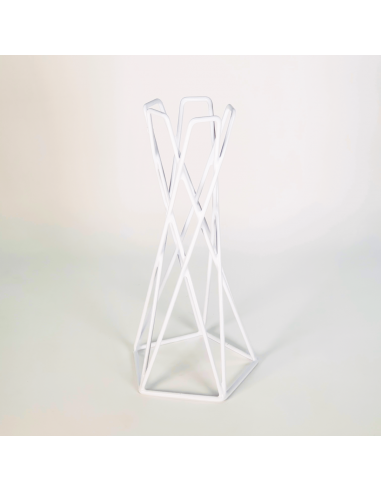 Soporte metal blanco reversible para Tillandsias Ecoterrazas